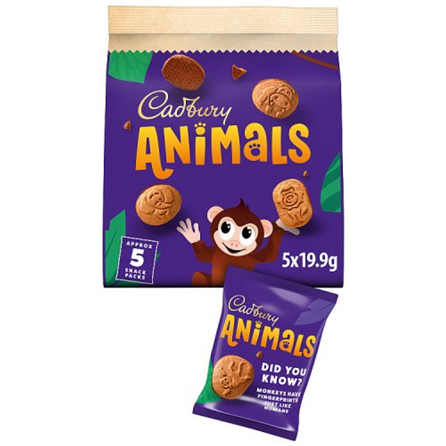Cadbury Mini Animals Chocolate Biscuits 99.5g