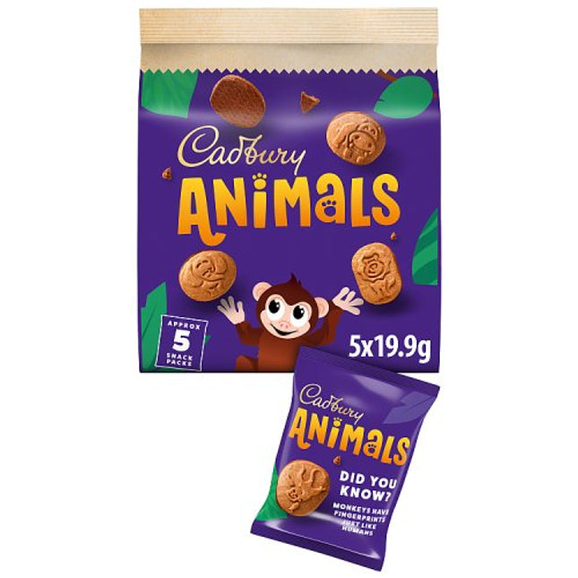 Cadbury Mini Animals Chocolate Biscuits 99.5g