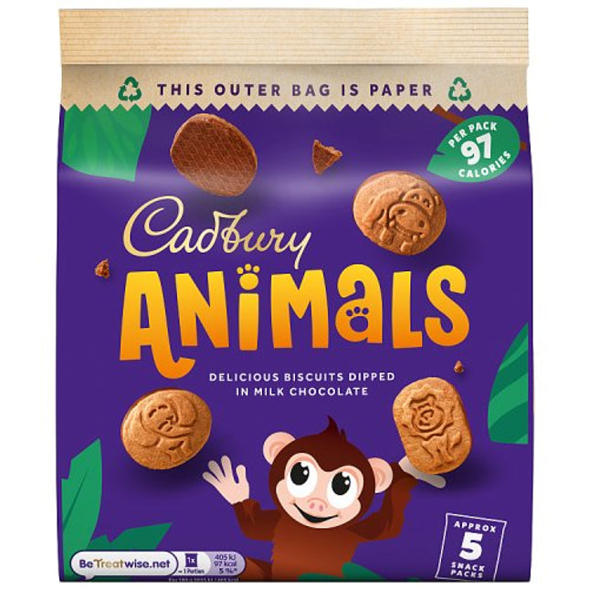 Cadbury Mini Animals Chocolate Biscuits 99.5g