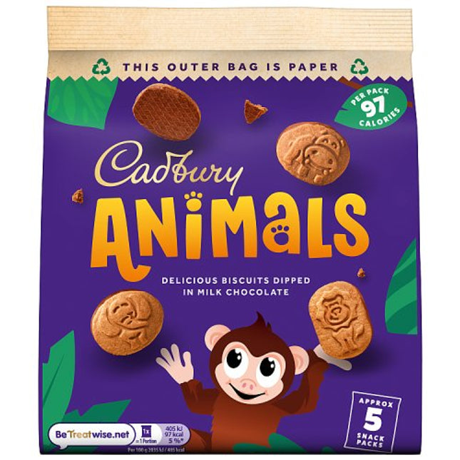 Cadbury Mini Animals Chocolate Biscuits 99.5g
