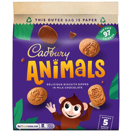 Cadbury Mini Animals Chocolate Biscuits 99.5g