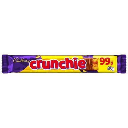 Cadbury Crunchie Chocolate Bar 40g £0.99