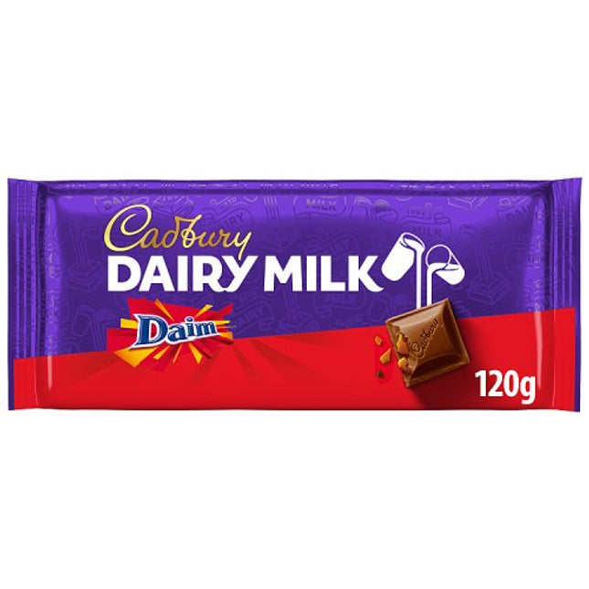 Cadbury Dairy Milk Daim Chocolate Block 120g