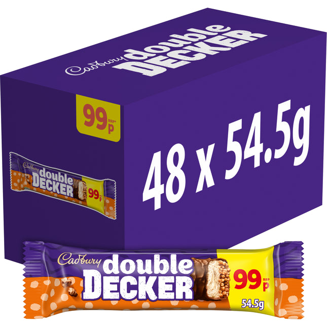 Cadbury Double Decker Chocolate Bar 54.5g £0.99