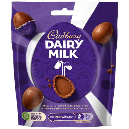 Cadbury Dairy Milk Mini Chocolate Eggs Bag 77g