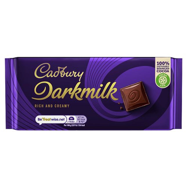 Cadbury Darkmilk Chocolate Bar 90g