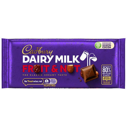 Cadbury Dairy Milk Fruit and Nut Chocolate Bar 110g