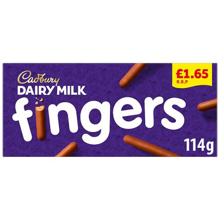 Cadbury Dairy Milk Fingers Milk Chocolate Biscuits £1.65 PMP 114g