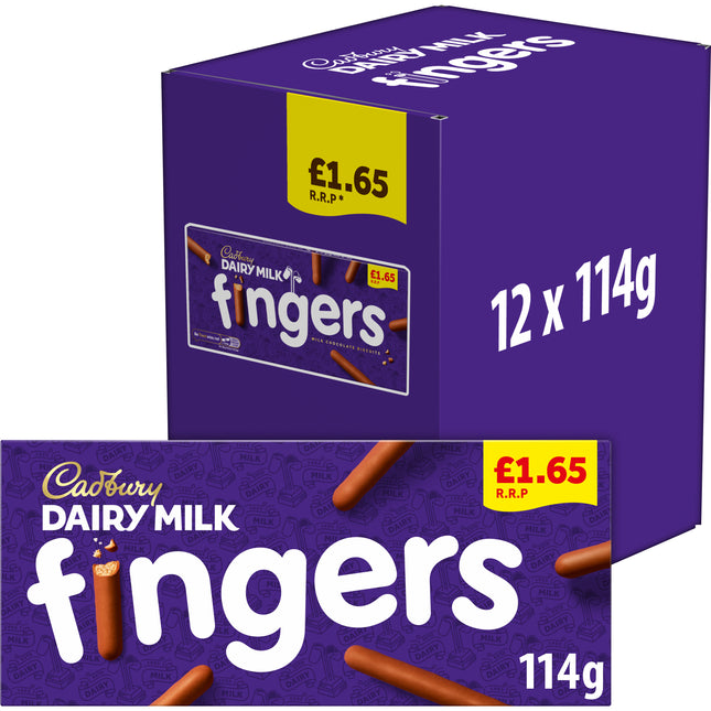 Cadbury Dairy Milk Fingers Milk Chocolate Biscuits £1.65 PMP 114g