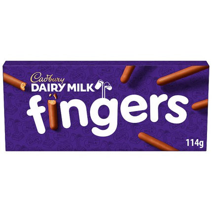 Cadbury Dairy Milk Fingers Milk Chocolate Biscuits 114g