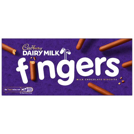 Cadbury Dairy Milk Fingers Milk Chocolate Biscuits 114g