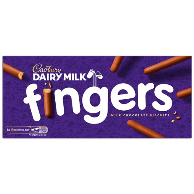Cadbury Dairy Milk Fingers Milk Chocolate Biscuits 114g