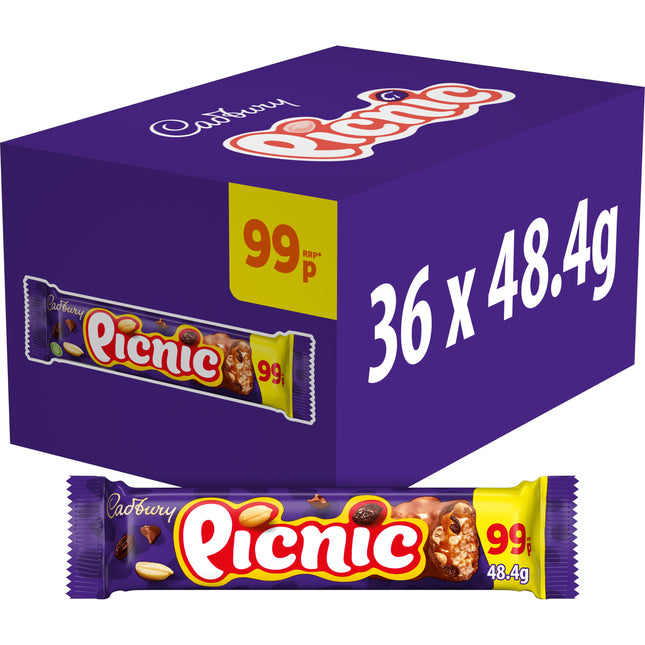 Cadbury Picnic Chocolate Bar PMP £0.99 48.4g