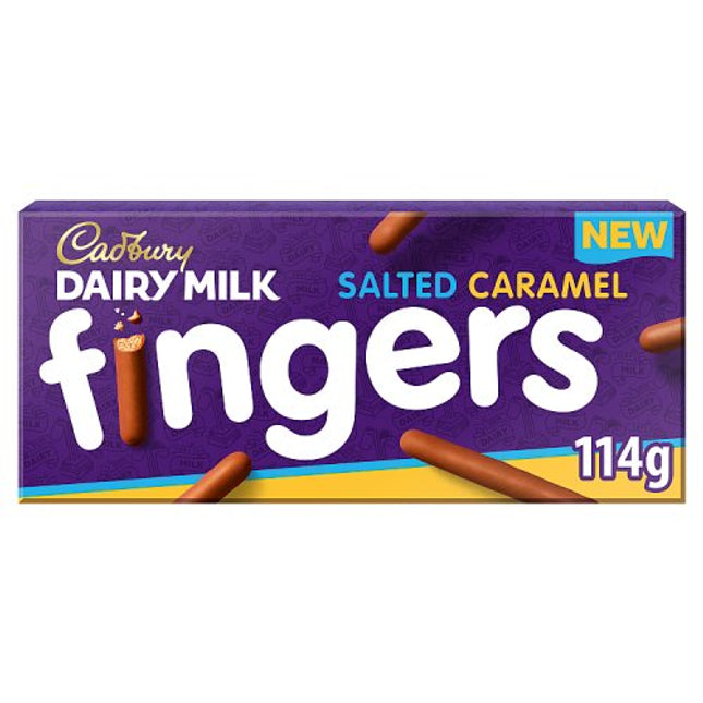 Cadbury Salted Caramel Fingers 114g