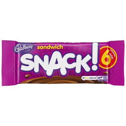 Cadbury Snack Sandwich 6 Pack Biscuits 132g