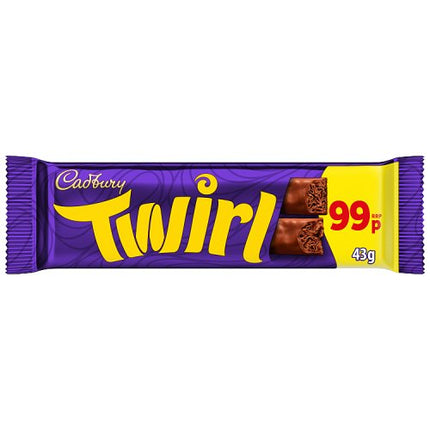 Cadbury Twirl Chocolate Bar PMP £0.99 43g