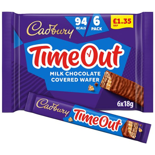 Cadbury Timeout  6 Pack 108g £1.35