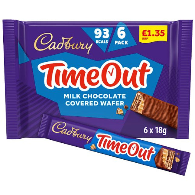 Cadbury Timeout  6 Pack 108g £1.35