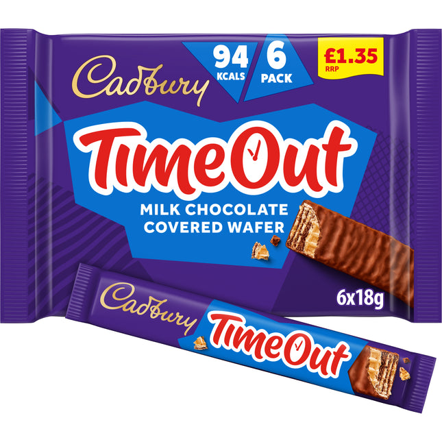 Cadbury Timeout  6 Pack 108g £1.35