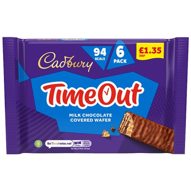 Cadbury Timeout  6 Pack 108g £1.35