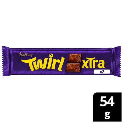 Cadbury Twirl Xtra Duo Chocolate Bar 54g
