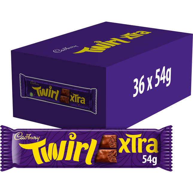 Cadbury Twirl Xtra Duo Chocolate Bar 54g