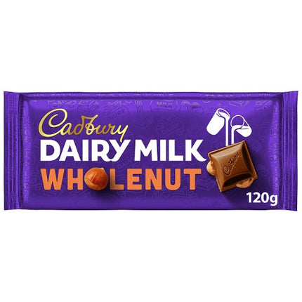 Cadbury Dairy Milk Chopped Hazelnut Chocolate Bar 120g