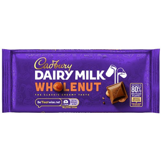 Cadbury Dairy Milk Chopped Hazelnut Chocolate Bar 120g