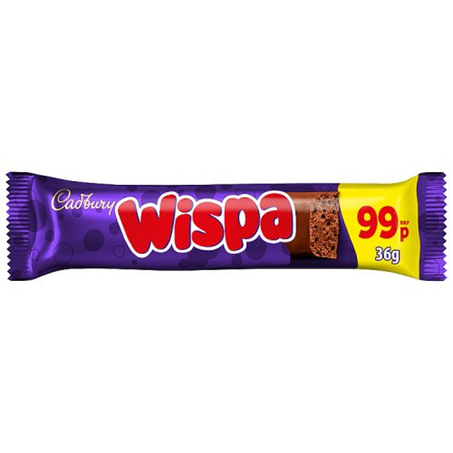 Cadbury Wispa Chocolate Bar PMP £0.99 36g