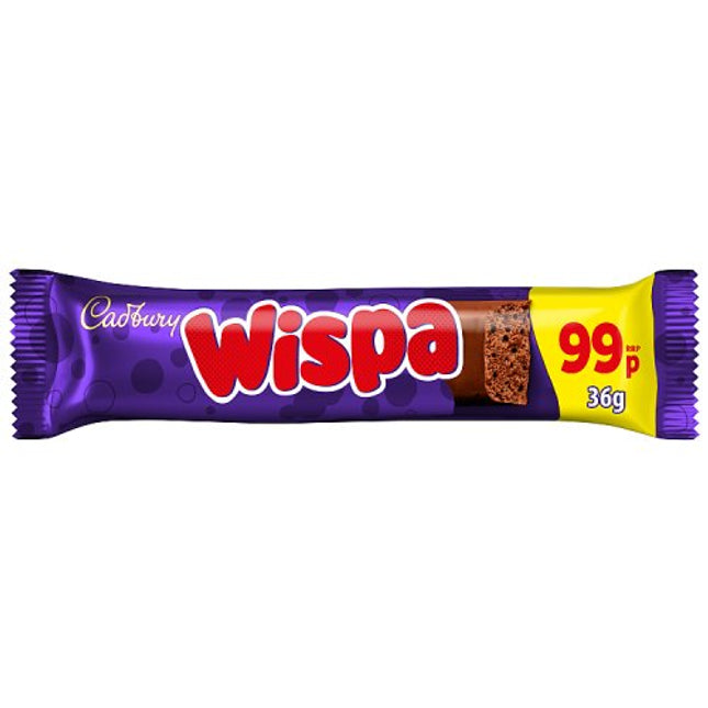 Cadbury Wispa Chocolate Bar 36g £0.99