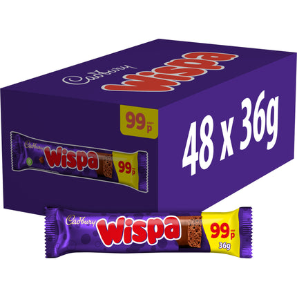 Cadbury Wispa Chocolate Bar PMP £0.99 36g