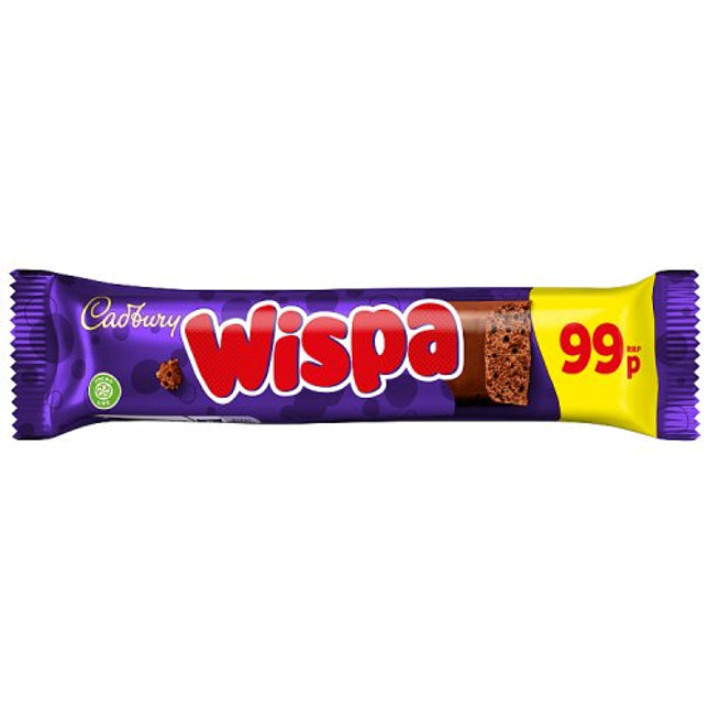 Cadbury Wispa Chocolate Bar 36g £0.99