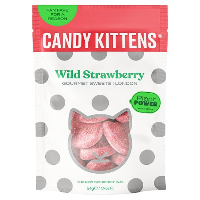 Candy Kittens Wild Strawberry Bag 54g