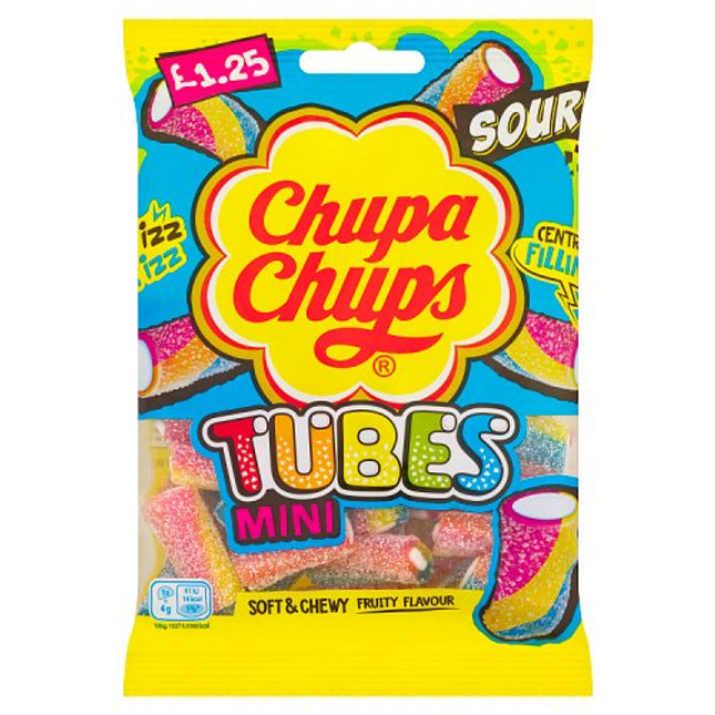 Chupa Chups Mini Sour Tubes 120g £1.25