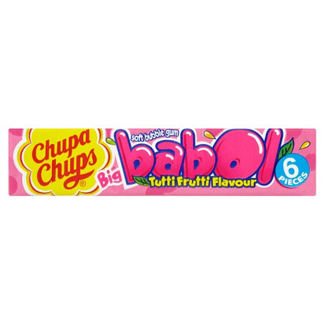Chupa Chups Babol Tutti Frutti Bubble Gum 6 Piece