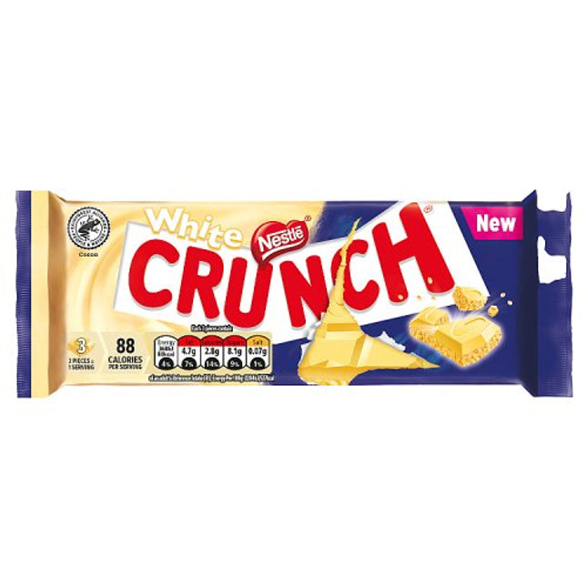 Crunch White Chocolate Block 100g