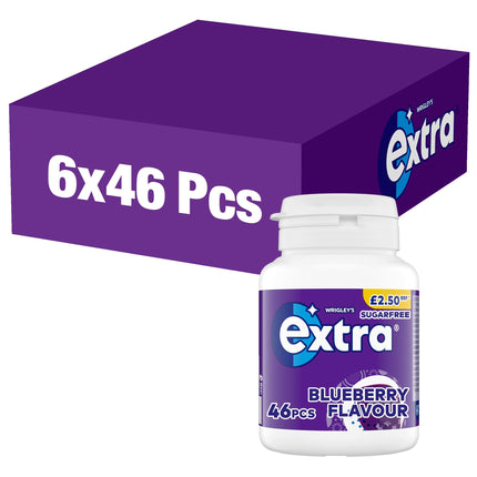 Extra Blueberry Flavoured Chewing Gum 46pc Bottle £2.50