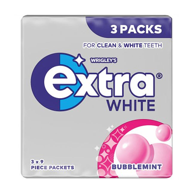 Wrigley's Extra White Bubblemint 3 Packs