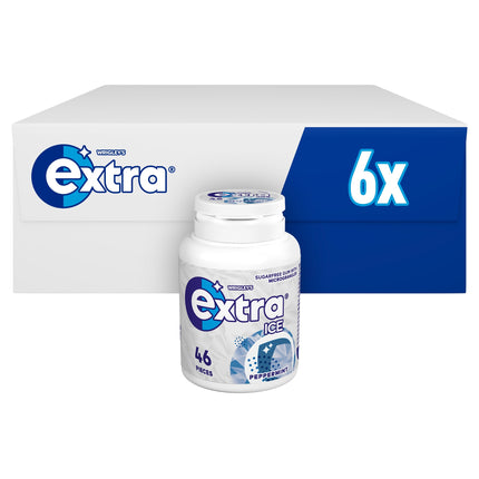 Extra Ice Peppermint Sugar Free Gum Bottle 46pc 64g