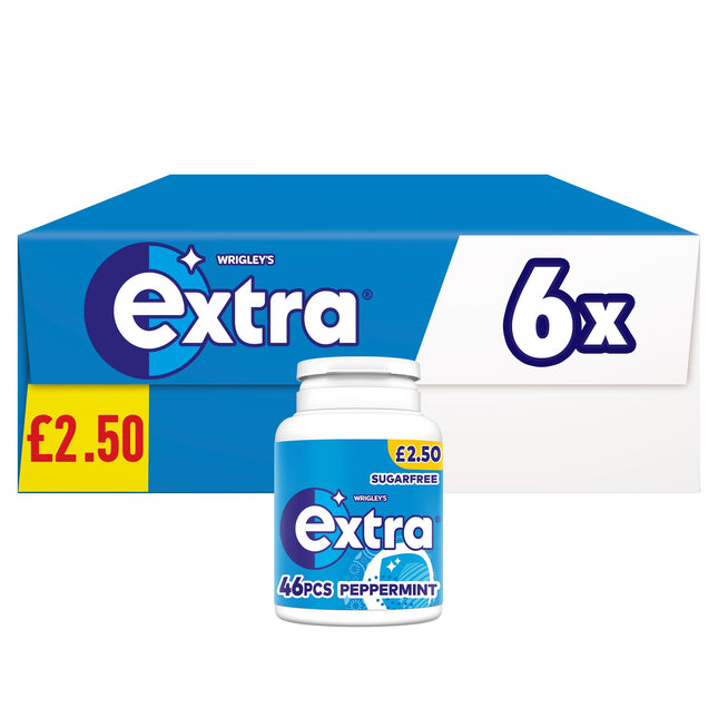 Extra Peppermint Flavoured Chewing Gum 46pc Bottle £2.50
