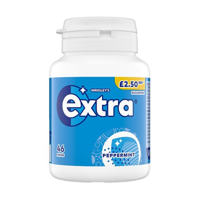 Extra Peppermint Flavoured Chewing Gum 46pc Bottle £2.50