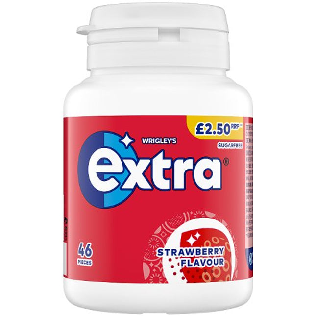 Extra Strawberry Flavoured Chewing Gum 46pc Bottle £2.50