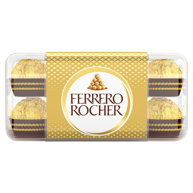Ferrero Rocher Chocolate Pralines Gift Box of Chocolate 16 Pieces (200g)