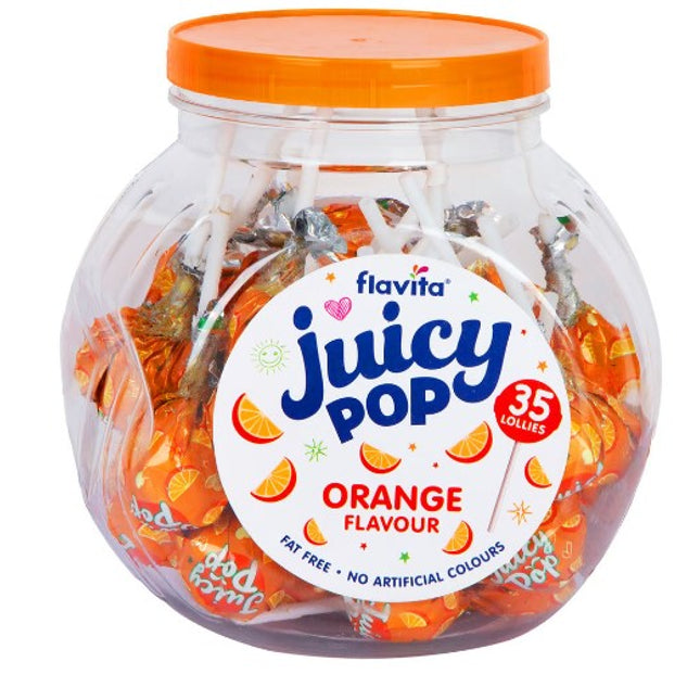 Flavita Lollies Orange Jar 35pcs