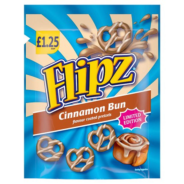 Flipz Cinnamon Bun Coated Pretzels 80g £1.25