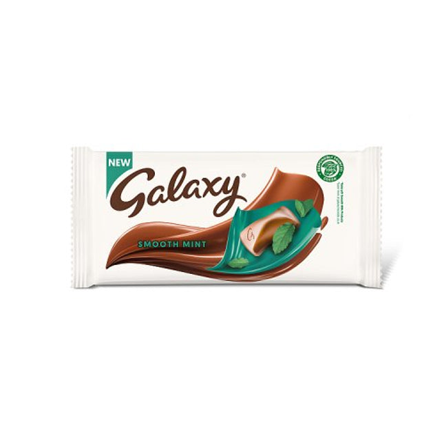 Galaxy Smooth Mint Chocolate Block Bar 110g