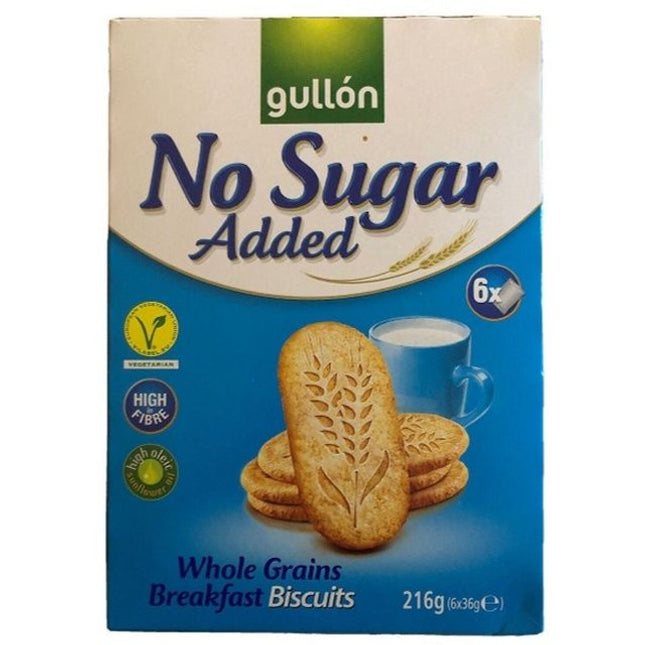 Gullon No Added Sugar Breakfast Biscuits 6 Pack 216g