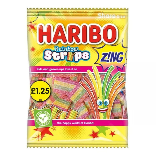Haribo Rainbow Strips Z!ng 130g PMP £1.25