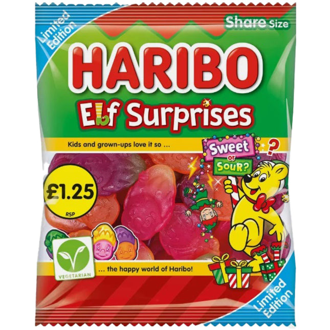 Haribo Elf Surprises Bag 140g PMP £1.25