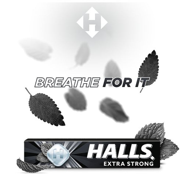 Halls Extra Strong Menthol Action Sweets 33.5g